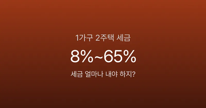 1가구 2주택 세금, 5월 9일 넘기면 양도세 최고 65%까지