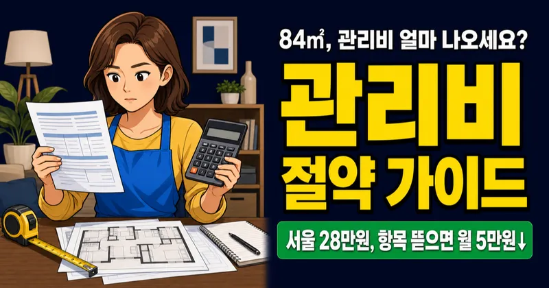 아파트 관리비 84㎡ 평균 24만 원, 우리 집만 더 내고 있는 건 아닐까?