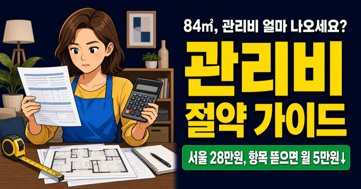 아파트 관리비 84㎡ 평균 24만 원, 우리 집만 더 내고 있는 건 아닐까?