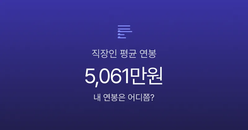 평균 연봉 5061만원인데 중위는 3417만원? 직장인 연봉의 진짜 현실