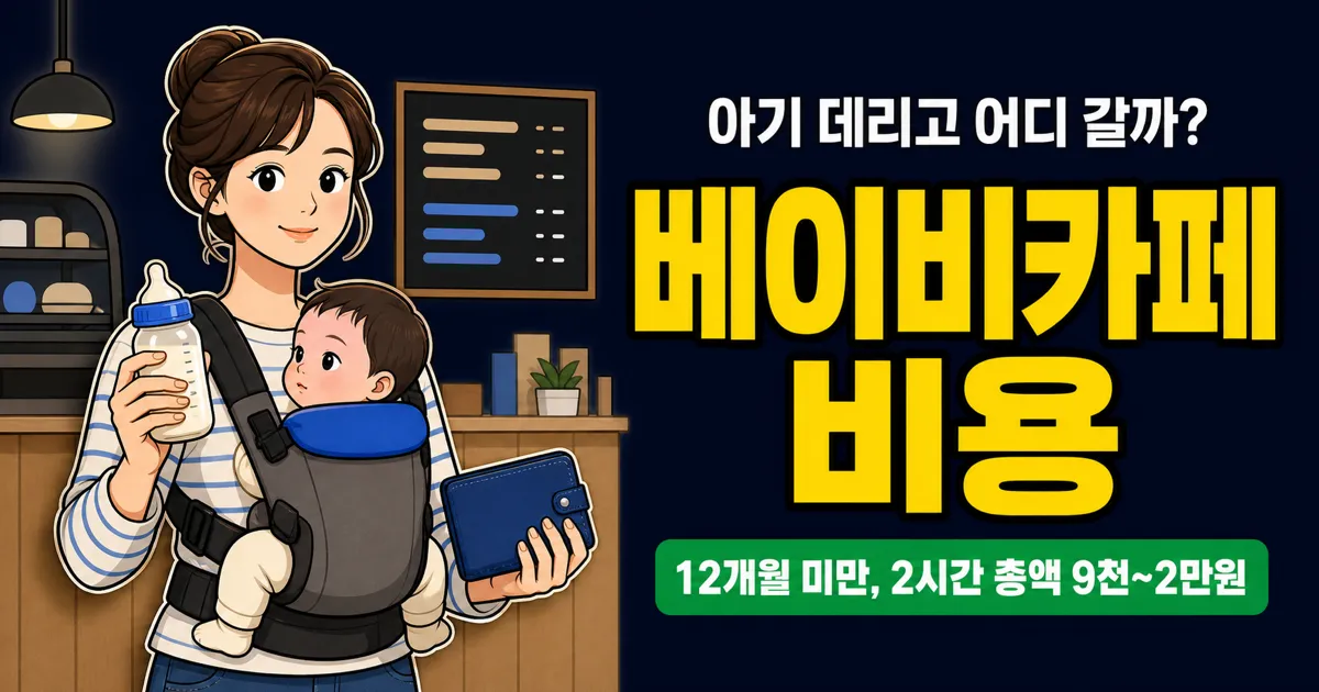 베이비카페 2시간 9천원, 키즈카페보다 싼 걸까?