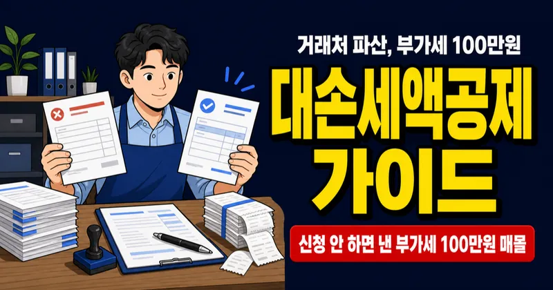 대손세액공제, 못 받은 매출 1,100만원이면 100만원 돌려받나?