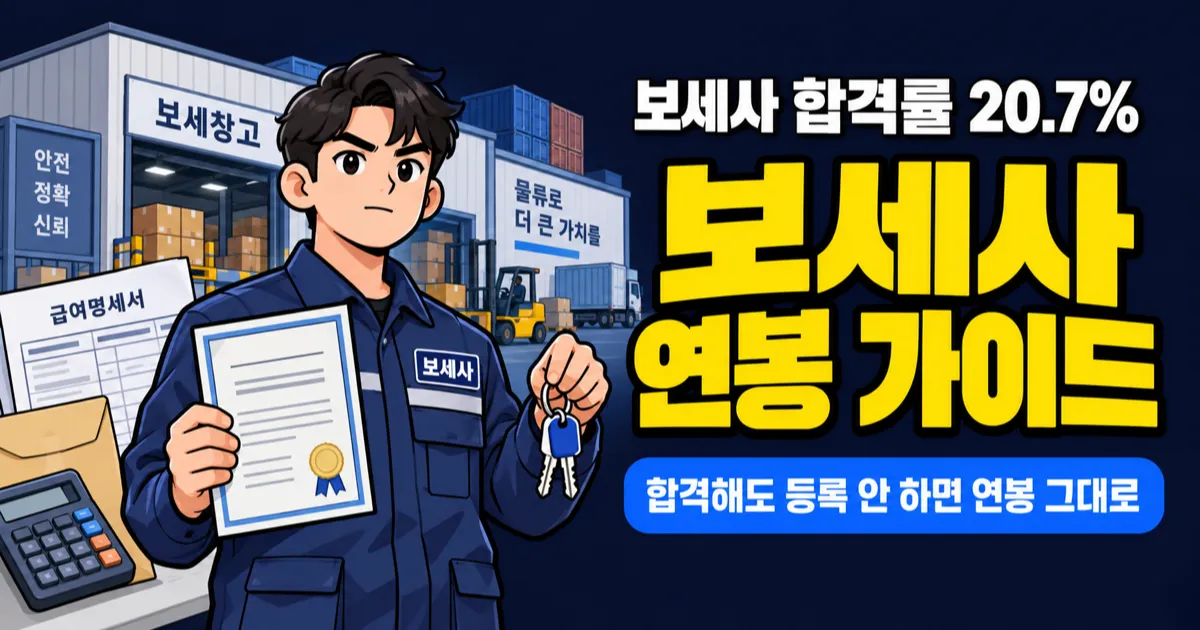 보세사 합격률 34%→20.7%, 붙어도 등록 안 하면 연봉은 그대로?