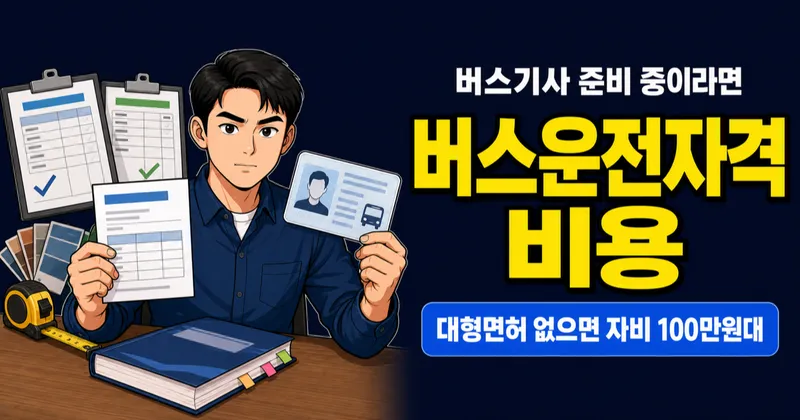버스운전자격시험 2만 1,500원, 대형면허 있으면 바로 취업 가능할까?