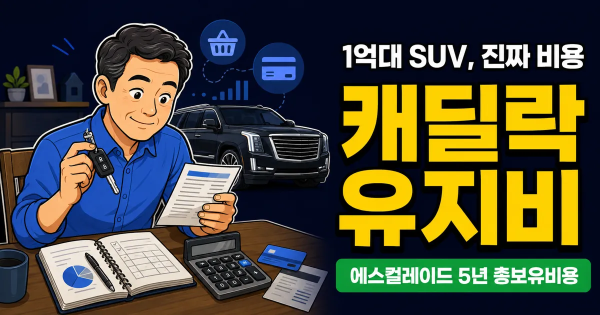 캐딜락 유지비, 에스컬레이드 5년 타면 1억원 넘을까?
