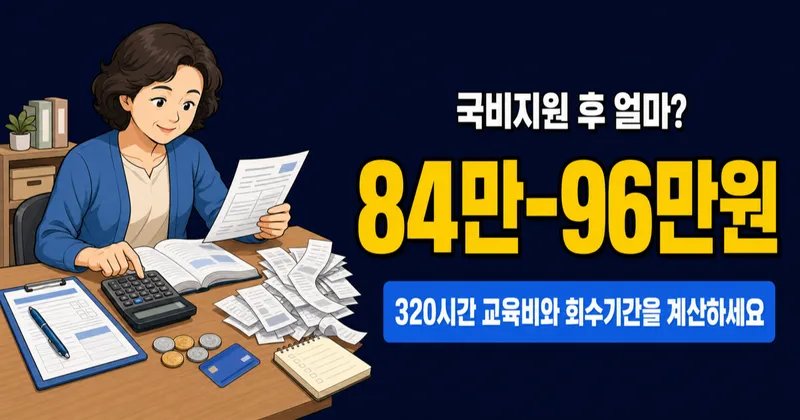 요양보호사 자격증 84만원, 국비지원 받으면 얼마 남을까?