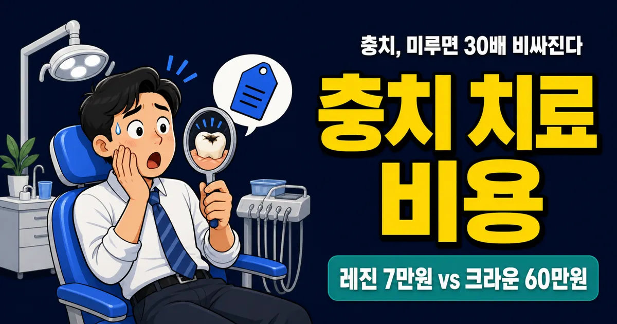 충치 치료 비용, 레진 7만원 vs 크라운 60만원? 보험 되는 충치는 따로 있다