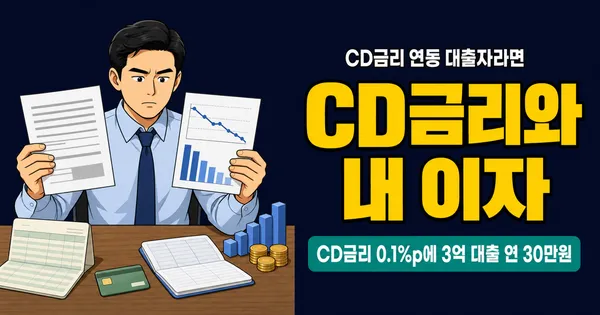 CD금리 뜻, 0.1% 차이가 대출이자 수십만원 바꾼다고요?
