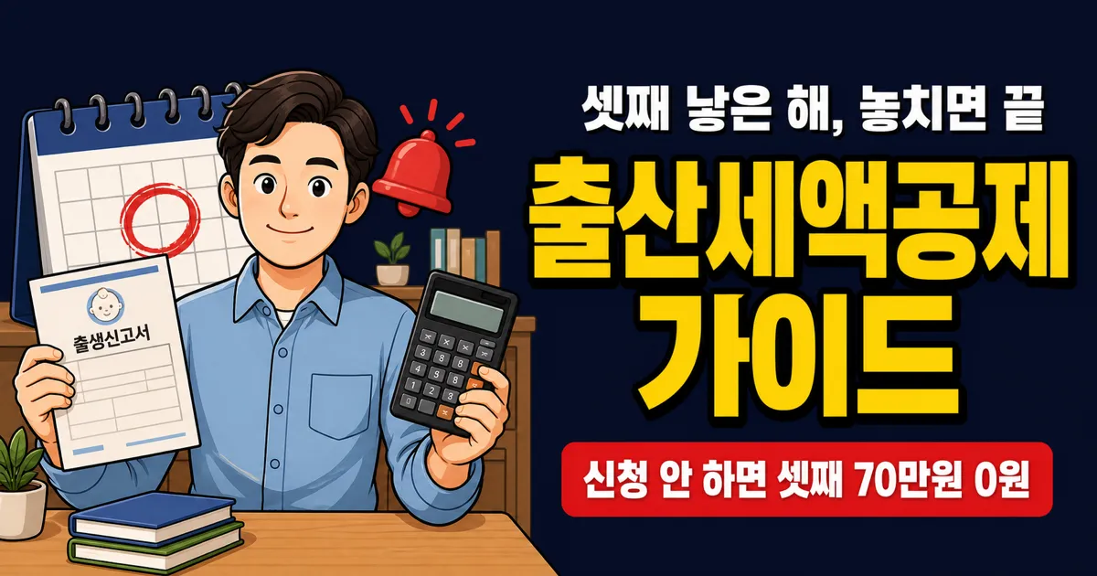 출산세액공제 70만원, 셋째 낳은 해만 받는 돈인데 놓치면 끝?