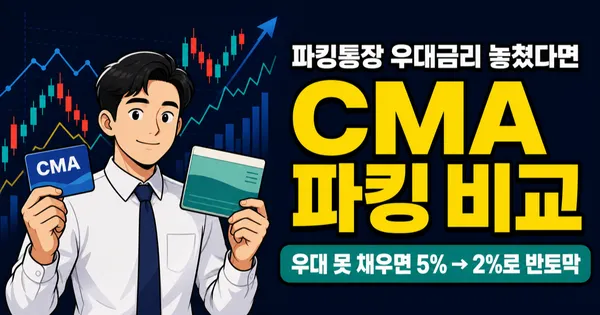CMA vs 파킹통장, 뭐가 더 유리할까? 예금자보호부터 금리까지 비교
