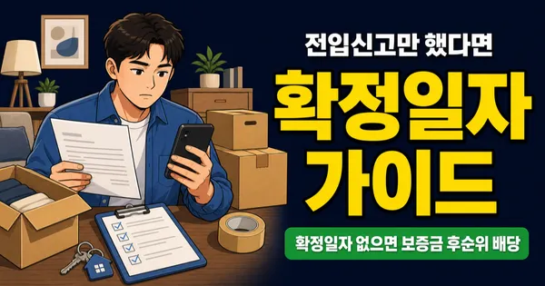 확정일자 안 받으면 전세보증금 순위에서 밀린다? 인터넷으로 5분이면 끝