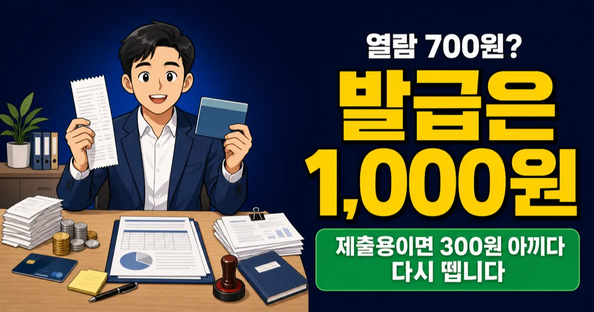 법인등기부등본 1,000원 발급, 열람만 하면 왜 손해일까?