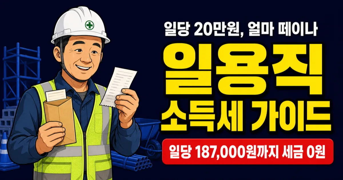 일용직 소득세 계산