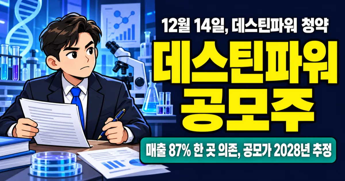데스틴파워 공모주, 매출 87%가 두산퓨얼셀인데 공모가 8,000–11,000원 근거는?