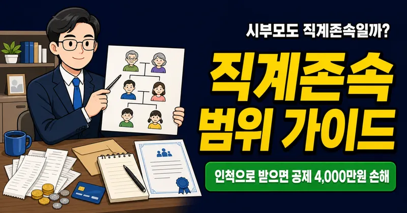 직계존속 범위, 배우자 부모도 포함될까? 상속·세금에서 달라지는 3가지