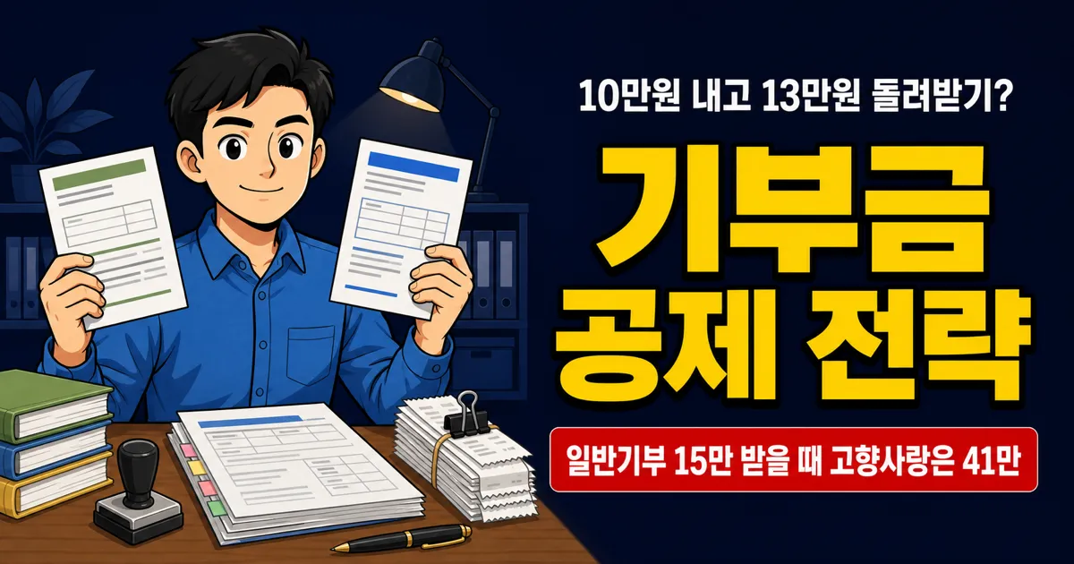 기부금 공제, 10만원 냈는데 13만원 돌아온다고요? 가장 유리한 기부처는 따로 있습니다