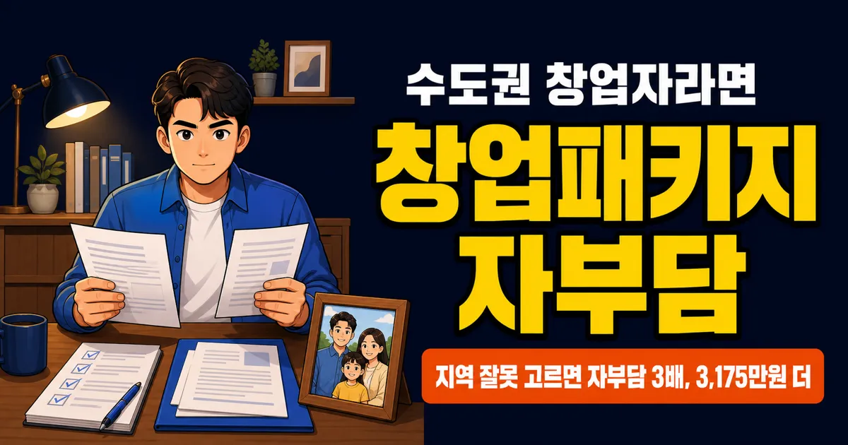 초기창업패키지 자부담 비율 10~30%, 지역 잘못 고르면 3배 차이 (2026)