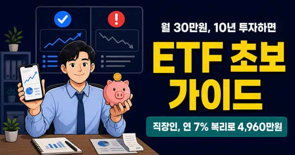 ETF 투자방법, 월 30만원으로 시작하면 10년 뒤 얼마가 될까?
