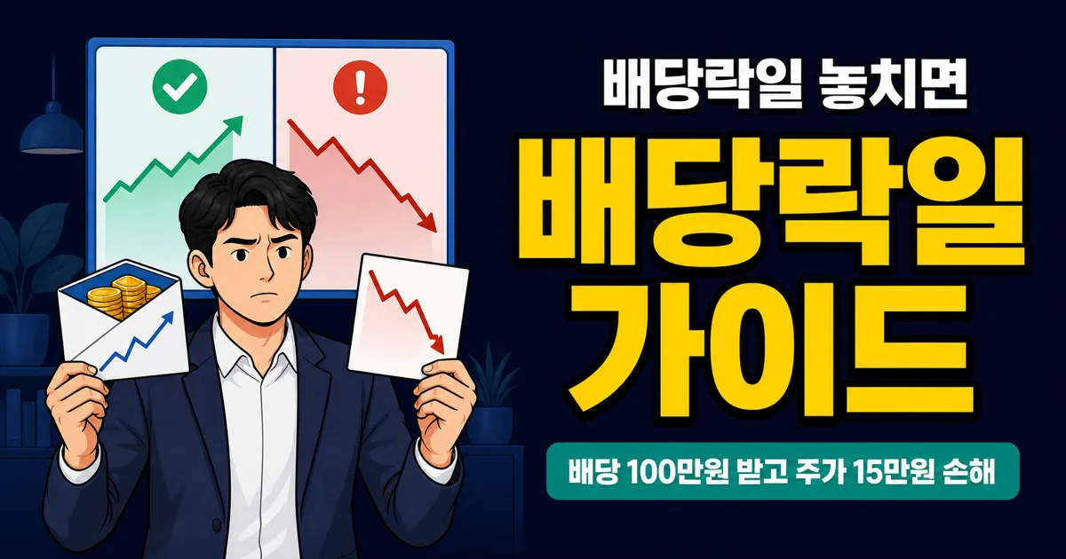 배당락일, 배당금 100만원 받으려다 주가 손실 15만원?
