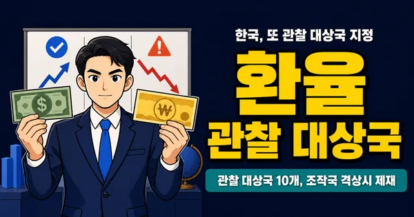 환율 관찰 대상국, 한국이 또 지정됐는데 내 달러에 무슨 영향이 있을까?