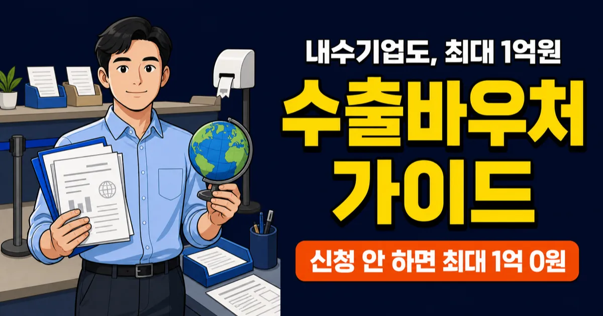 수출바우처 최대 1억, 내수기업도 해외 진출 가능할까?