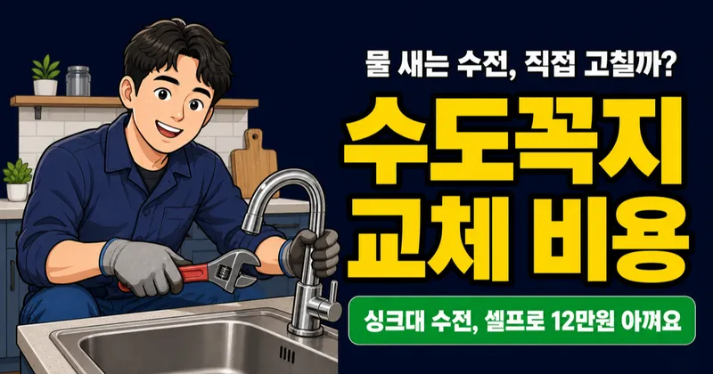 수도꼭지 교체 비용, 업체 부르면 15만 원인데 셀프로 하면 3만 원?