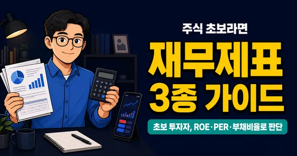 재무제표 3가지만 알면 끝, 초보 투자자가 숫자로 속지 않는 법