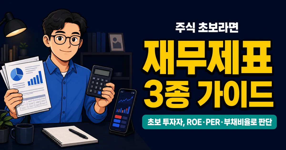 재무제표 3가지만 알면 끝, 초보 투자자가 숫자로 속지 않는 법