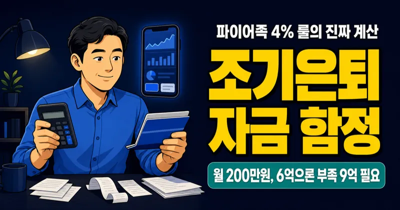 파이어족, 월 200만 원이면 9억이 필요하다고? 조기은퇴의 3가지 함정