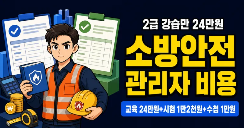소방안전관리자 교육비 24만원, 5일 듣고 바로 선임 가능할까?