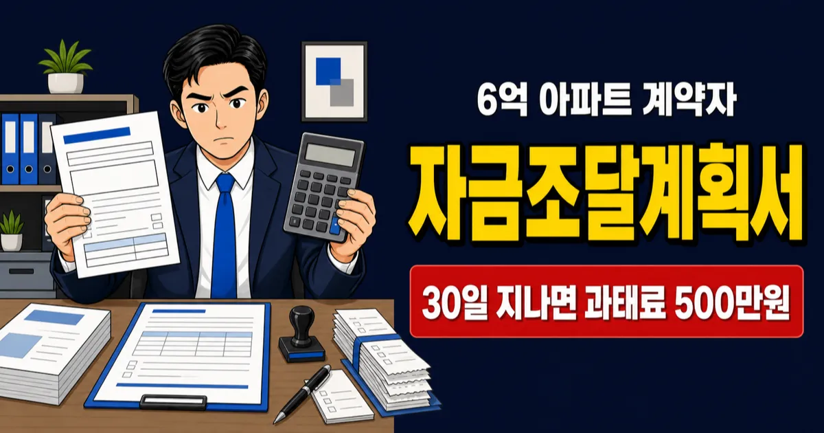 자금조달계획서, 6억 아파트 샀는데 세무서에서 연락이 올까?