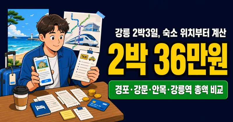 강릉 숙박비 2박 36만원, 경포 호텔이 답일까?