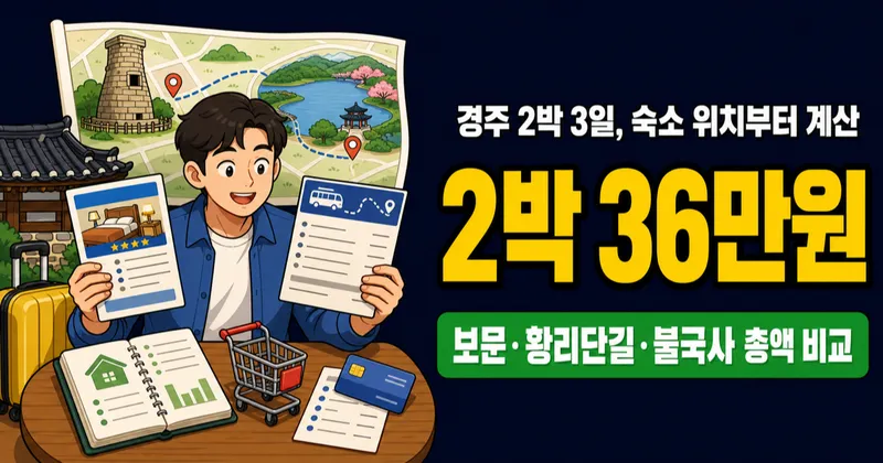 경주 숙박비 2박 36만원, 보문 호텔이 답일까?