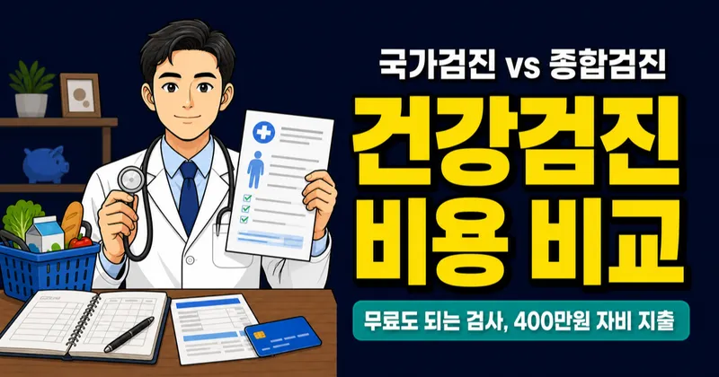 건강검진 비용, 무료 국가검진 vs 38만원 종합검진 뭐가 더 이득일까?