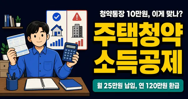 주택마련저축 소득공제, 월 25만원 넣으면 연말정산에서 120만원 돌려받는다고요?