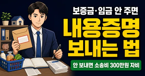 내용증명 4,220원 vs 소송 300만원, 안 보내면 오히려 손해인 이유