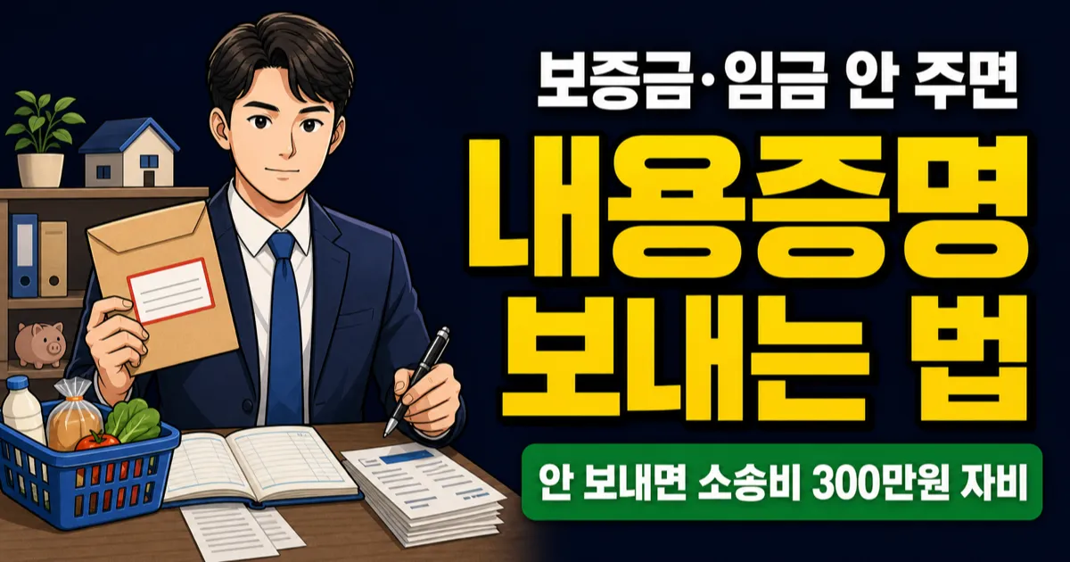 내용증명 4,220원 vs 소송 300만원, 안 보내면 오히려 손해인 이유