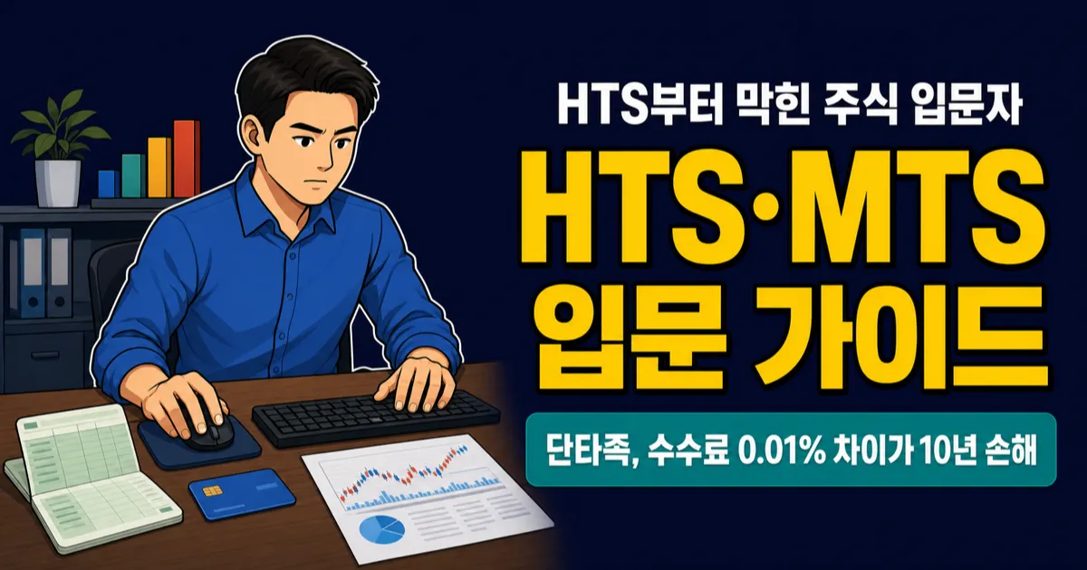 HTS 뜻, 수수료 0.015%인데 왜 MTS로 갈아타나요?