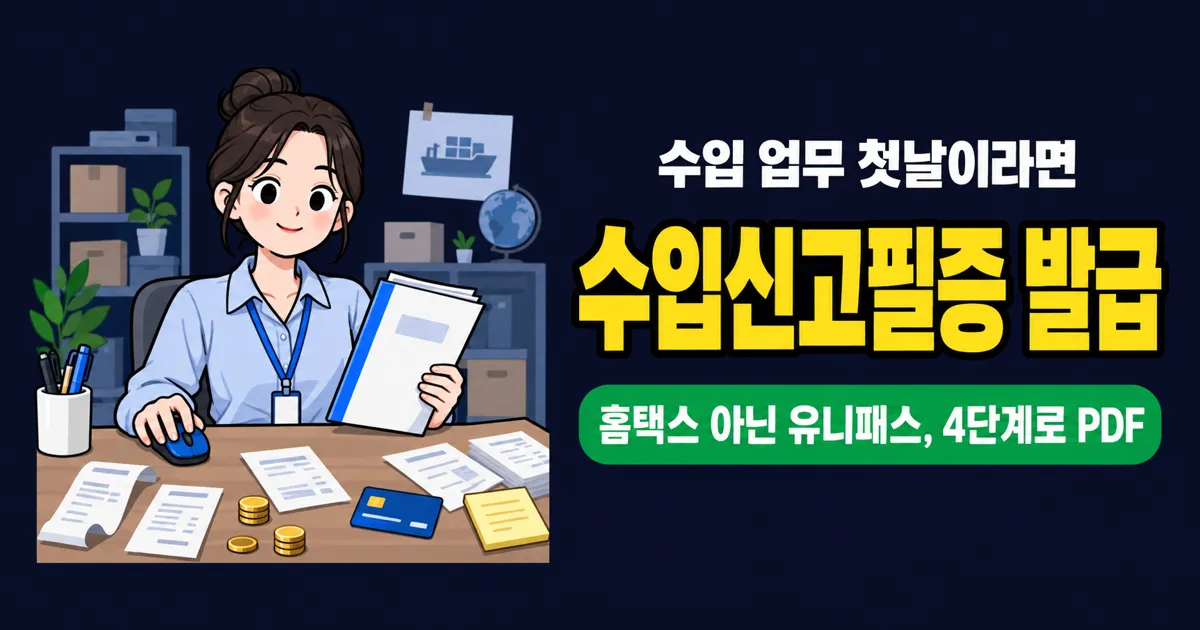 수입신고필증 발급 4단계, 세금계산서와 뭐가 다를까?