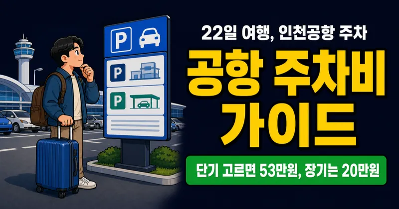 인천공항 주차 85%가 직원용? 일반 이용객 22일 53만원 vs 20만원