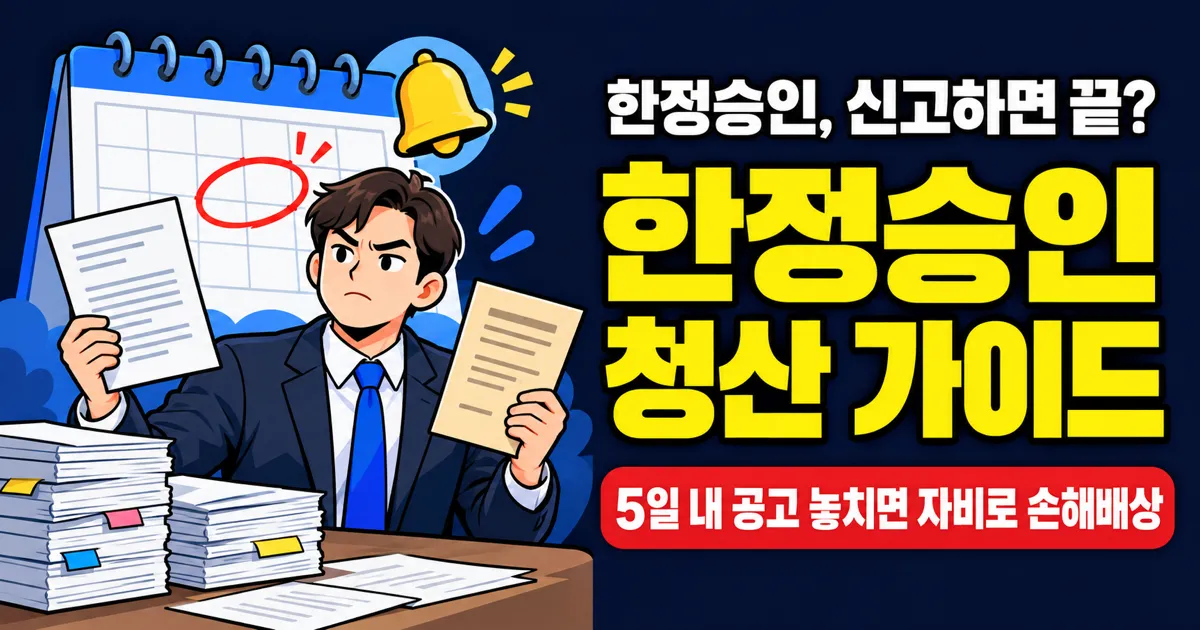 한정승인 비용 3만원대인데, 신고 후 '청산' 놓치면 빚을 떠안는다?