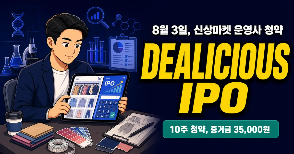 딜리셔스 공모주, 3만5000원 증거금이면 가능?