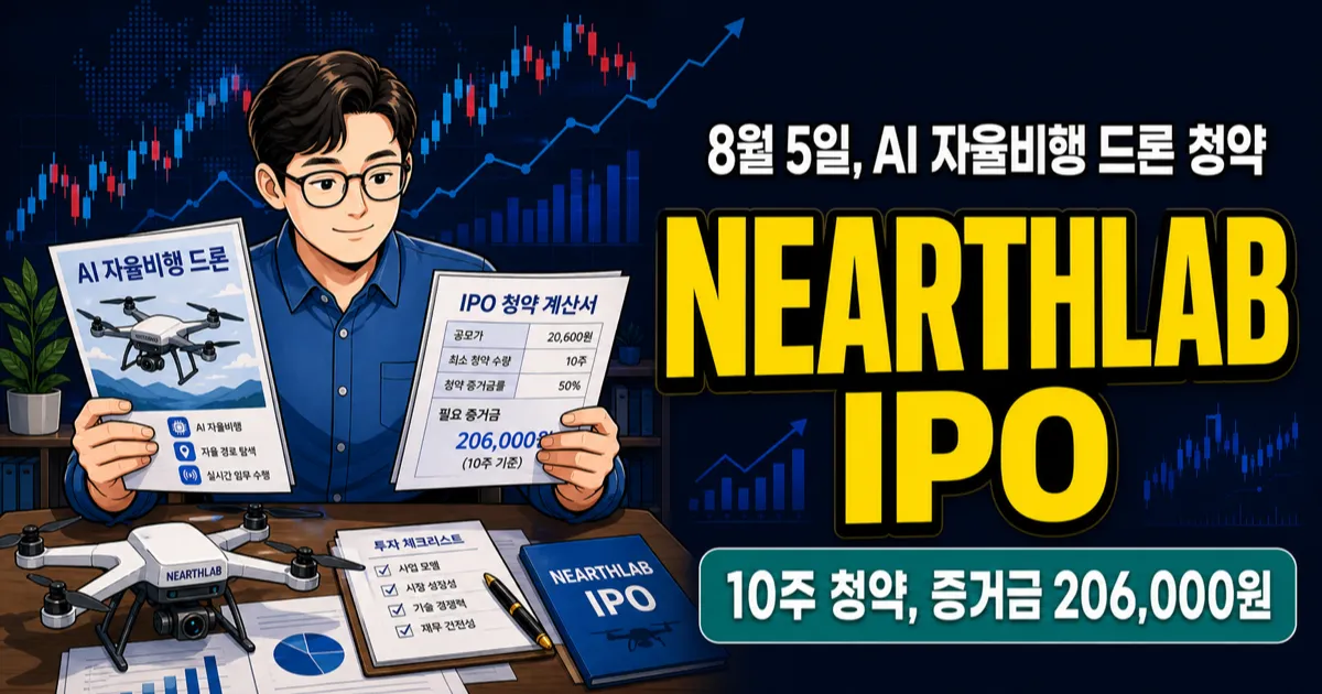 니어스랩 공모주, 41,200원 상단이면 10주 증거금 20.6만원?