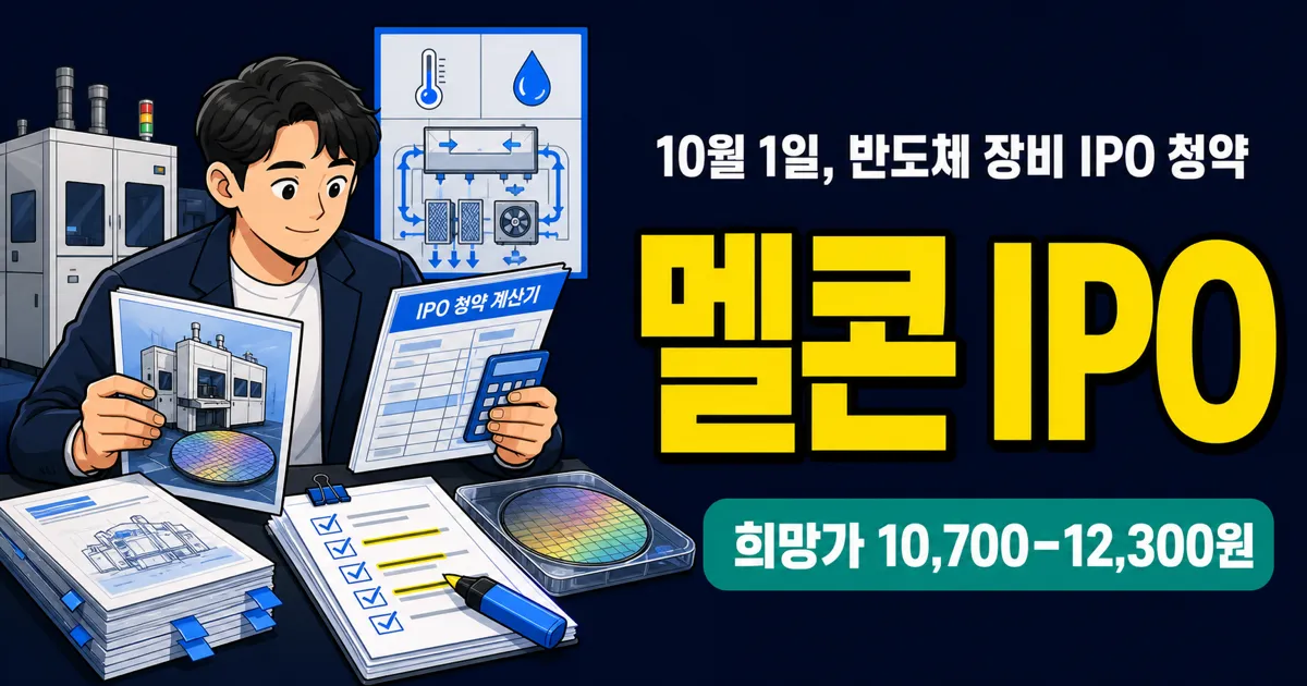 멜콘 공모주, 6만1500원 증거금이면 10주 가능?