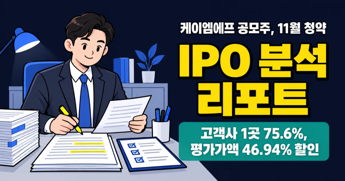 케이엠에프 공모주, 최소 증거금 7.5만원? 영업이익률 55.8% 뒤엔 고객사 1곳 75.6%