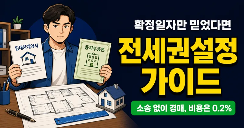 전세권설정 비용 0.2%, 확정일자만으로 보증금 못 지키는 이유는?