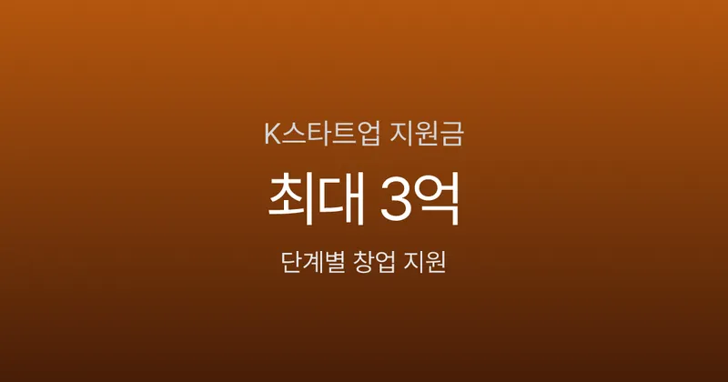 K스타트업 지원금 최대 3억, 내 사업 아이디어로 받을 수 있을까?
