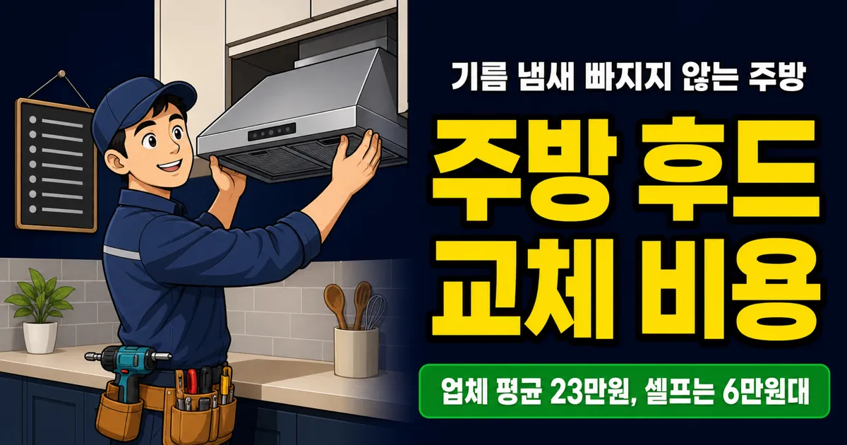 주방 후드 교체 비용 비교