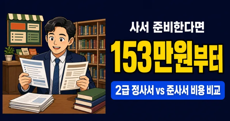 사서자격증 비용 153만원, 시험 없이 딴다고요?