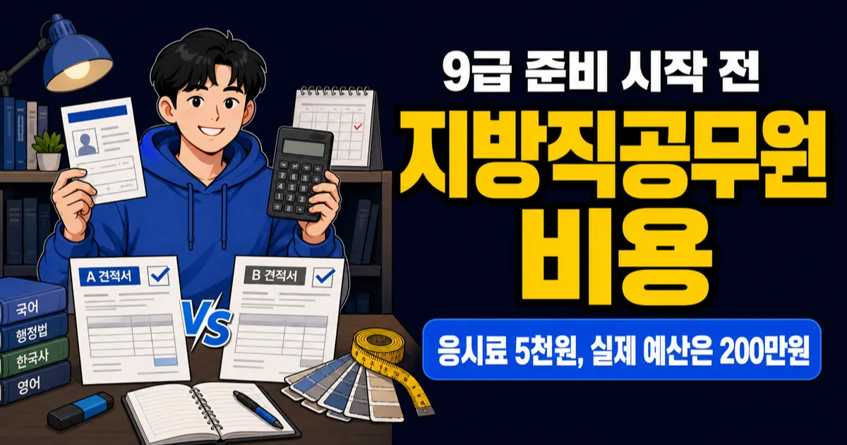 지방직공무원 시험비용 5천원인데, 학원비 200만원 쓸까요?